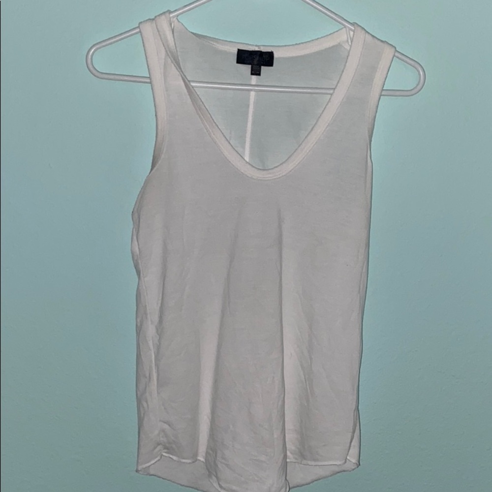 white tank top